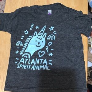 American Apparel Charcoal Unicorn Kids Tee